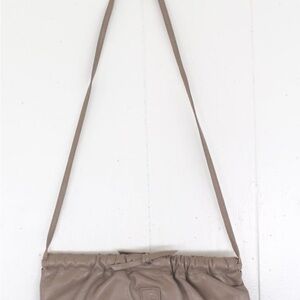 1980s- Dove Grey Crossbody with Bow Detail-Anne Klein Purse